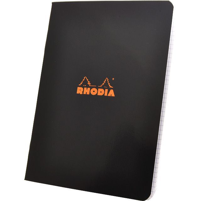 RHODIA（ロディア） 単品 クラシック ホチキス留めノート（A5） ブラック 5mm方眼 CF119183