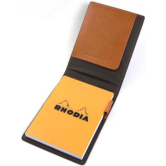 Rhodia ロディア メモ帳 メモパッド ブロックロディア レザーカバー No 12 キャメル 世界の筆記具ペンハウス
