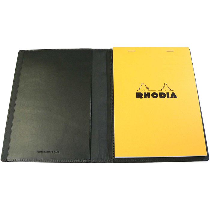 RHODIA（ロディア） メモカバー ブロックロディア レザーカバー No.16 ブラック IOL1207BK