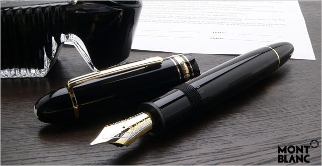 MONTBLANC 万年筆 モンブラン 万年筆 筆記具 マイスターシュテュック149 ブラック | 世界の筆記具ペンハウス