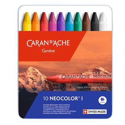 CARAN D'ACHE カランダッシュ パステル ネオカラーI 7000-310 10色（缶