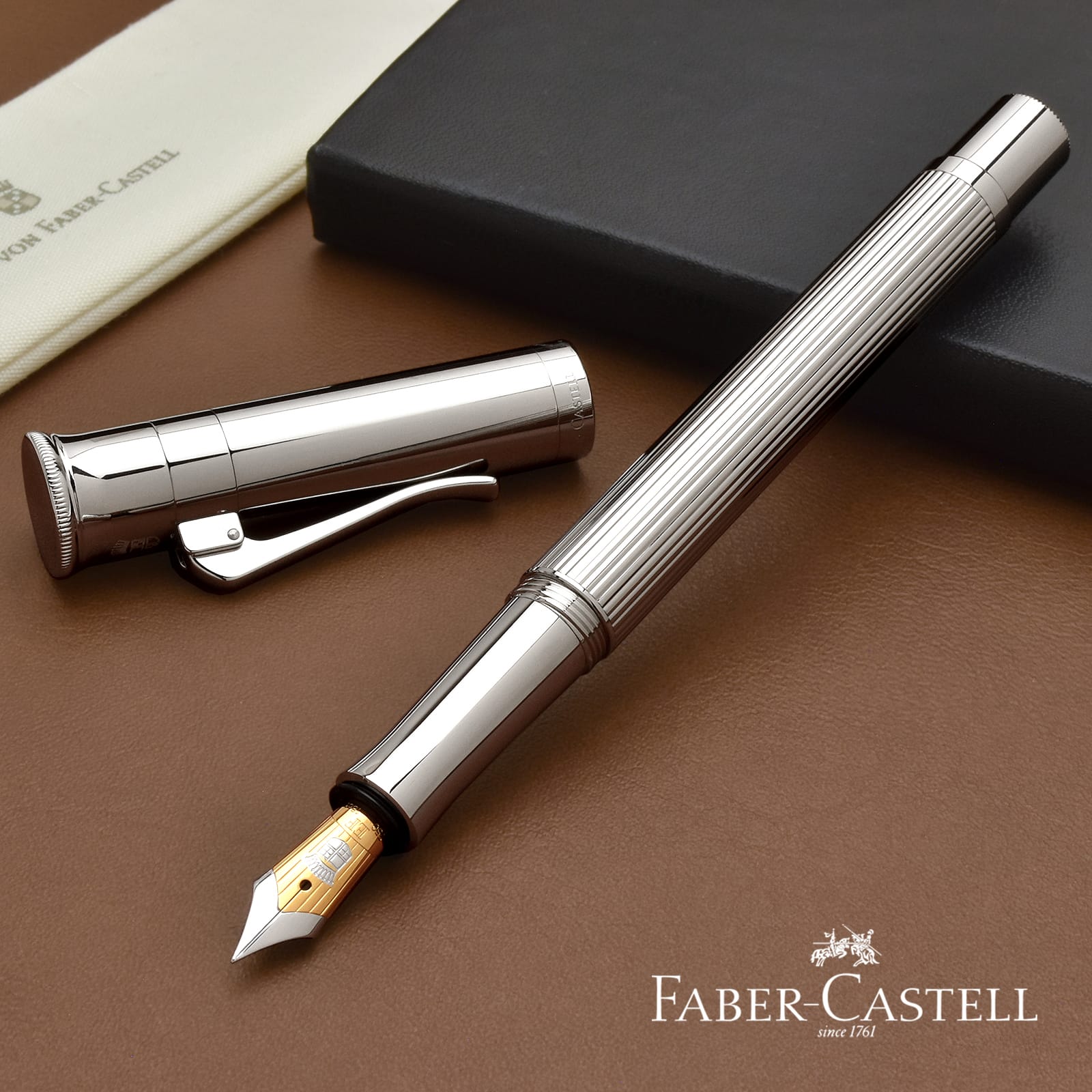 FABER-CASTELL（ファーバーカステル） 万年筆 クラシック コレクション プラチナコーティング 14556