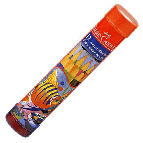 ファーバーカステル 水彩色鉛筆 12色（赤色丸缶入） TFC-115912