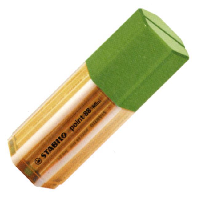 STABILO（スタビロ） ファイバーチップペン point88 Mini ボックス 18色セット グリーン 6881811_GR