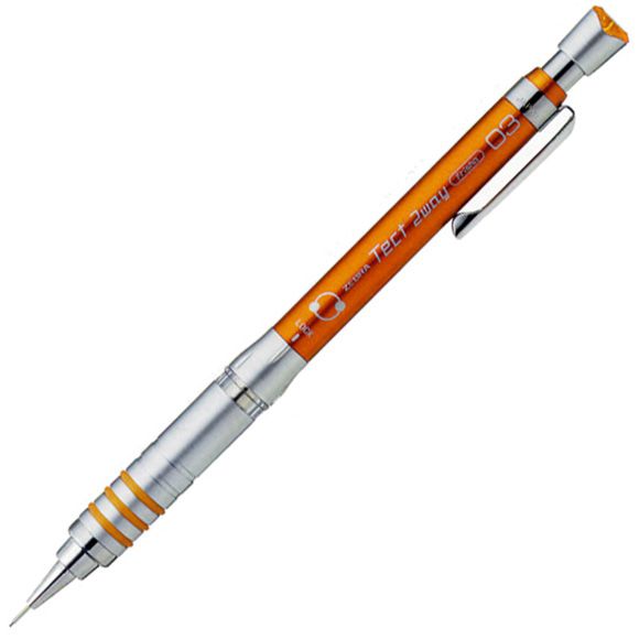 ゼブラ ペンシル 0.3mm テクトツゥーウェイ MAS41-OR オレンジ