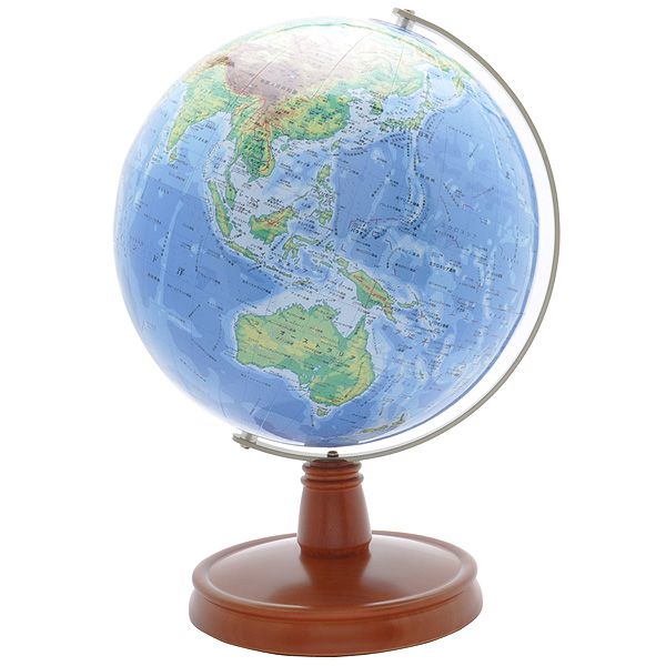 大量入荷 渡辺教具の地球儀 球径23cmの新地図のＷＢ行政 卓上用地球儀 WB 行政 木台 No.2306